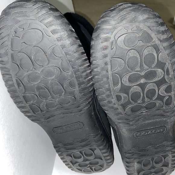 Women’s COACH Sherman Suede/Nylon Winter Boots Black Size 8B US, Black and Gray - Picture 10 of 11